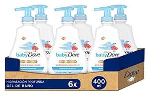 Baby Dove Hidratación Profunda Gel de Baño de la Cabeza a los Pies 400 ml - Pack de 6