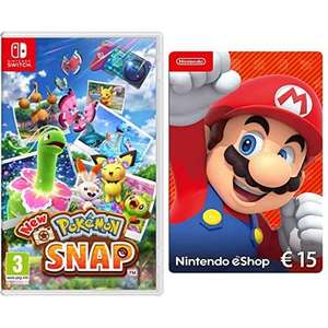 Pokémon Snap & Nintendo eShop Tarjeta de regalo de 15€