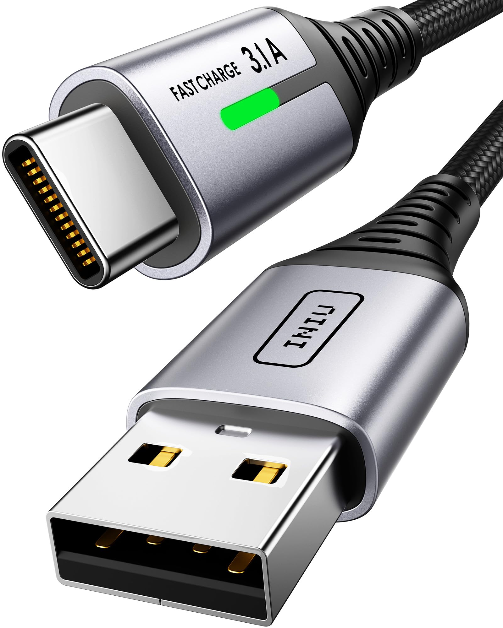 INIU Cable USB A USB C, [2m] QC 3,0 y 3,1A Cable [Al tramitar]