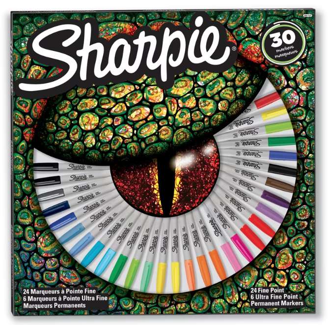 Sharpie - 30 rotuladores permanentes punta fina