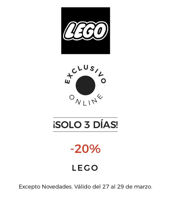 20% de descuento en Lego - ECI