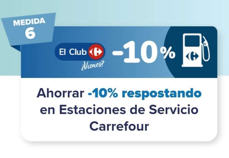 10% acumulable chequeahorro por repostajes en gasolineras Carrefour (último finde de cada mes)