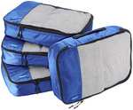 Amazon Basics - Bolsas de equipaje medianas (4 unidades), Azul
