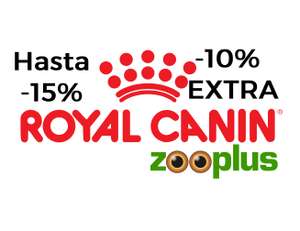 Hasta 15% de descuento + 10% de descuento EXTRA en Royal Canin para perros y gatos