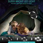Ventilador de camping con linterna LED recargable 20000mAh y USB