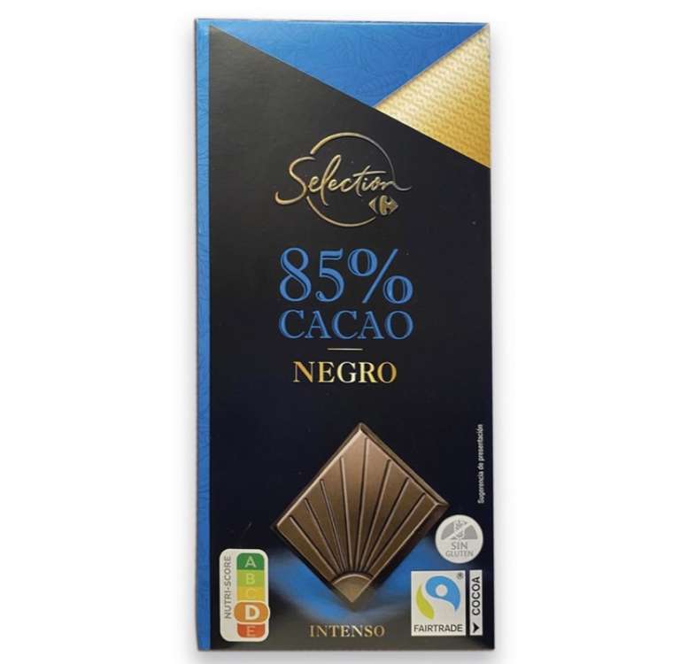 Chocolate negro con 85% cacao 2x1 [ 0,60€ / UNIDAD ]