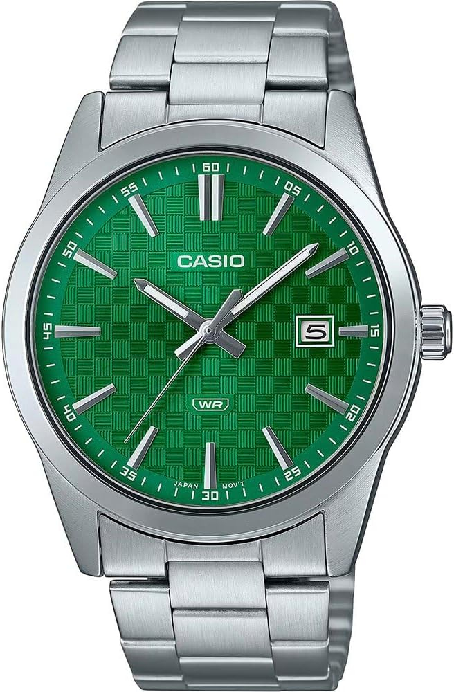 Reloj Casio Collection MTP-VD03D-3A1, esfera verde y correa de acero inoxidable 35€ si os sale ventaja