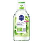 2 x NIVEA Naturally Good Agua Micelar con Aloe Vera Bio (400 ml), limpiador facial hidratante con ingredientes naturales