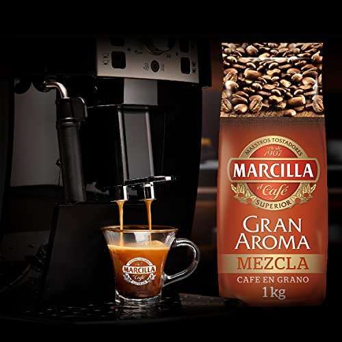 Café en grano mezcla Marcilla Gran Aroma 1 kg.