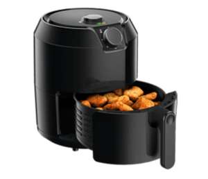 Freidora de aire - Tefal Easy Fry EY2018, 1500 W, 4.2 L, Aire caliente, Hasta 200 °C, 4 modos de cocción, Tecnología Air Pulse 3D, Negro