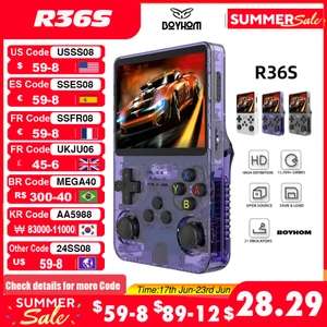 Consola de videojuegos portátil Retro R36S