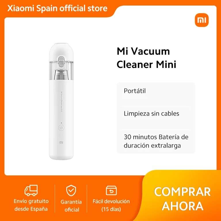 Aspirador portátil Xiaomi Vacuum cleaner mini (Tienda Oficial Xiaomi)
