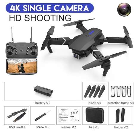 Dron plegable cámara 4K solo 13.3€