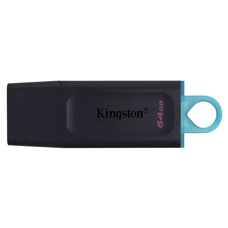 Memoria USB 64GB Kingston DataTraveler Exodia - USB 3.2 Gen 1 - Con Tapa - Enganche para Llavero