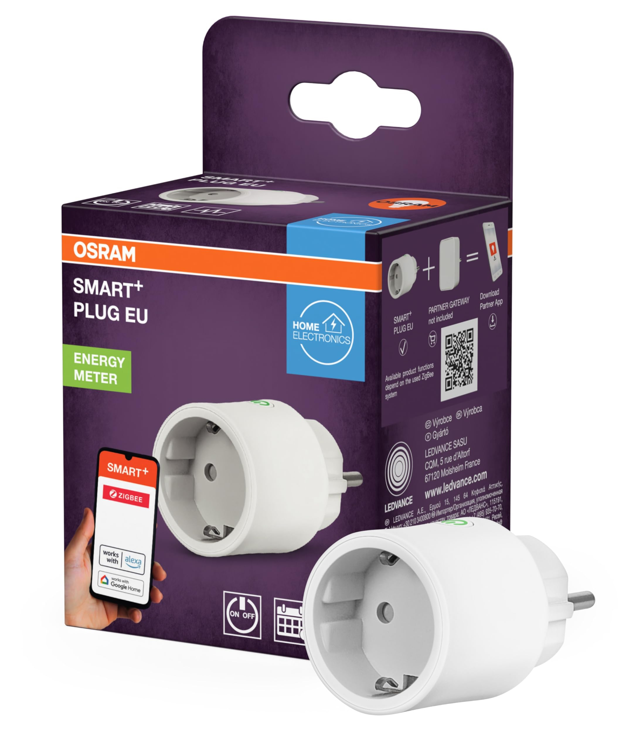 OSRAM SMART+ ZIGBEE Enchufe Inteligente UE (Reacondicionado - Como Nuevo)