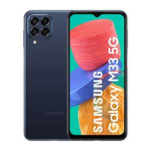 Samsung Galaxy M33 5G – Teléfono Móvil Android, Smartphone con 6 GB de RAM y 128 GB de Almacenamiento, Azul [Exclusivo de Amazon] ES