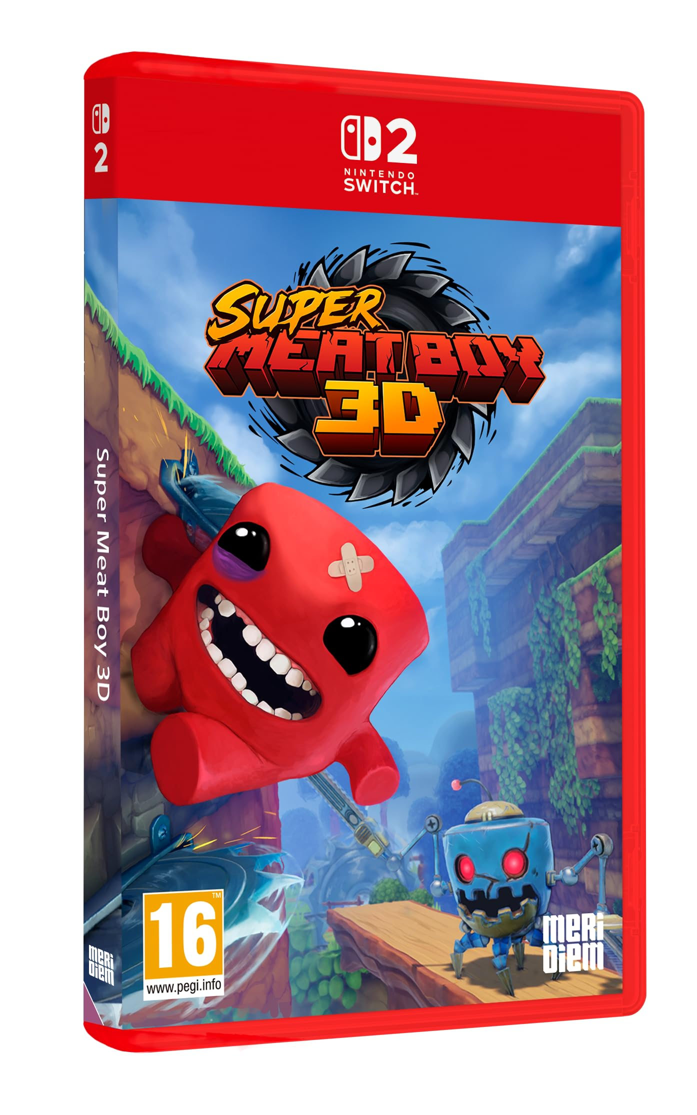Super Meat Boy 3D Nintendo Switch 2 (Nueva entrega tridimensional, plataformas de precisión, respuesta inmediata, en caja, Amazon España)