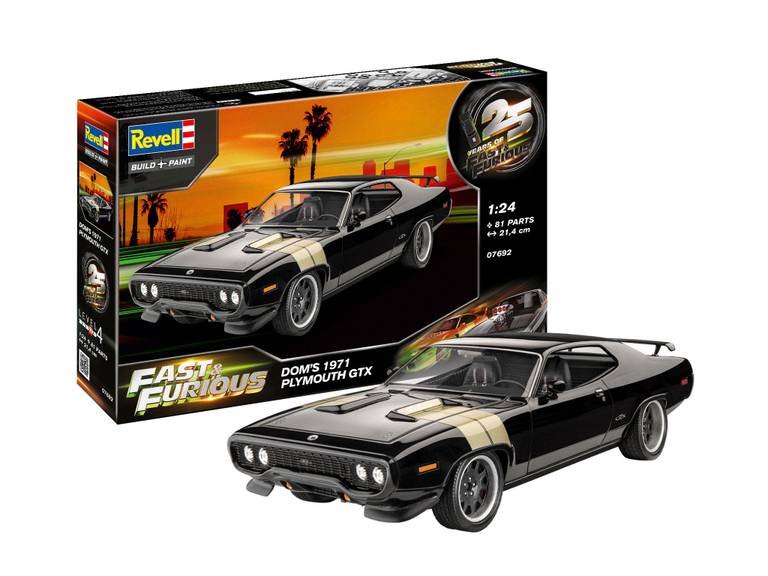 Revell Fast & Furious – Plymouth GTX de Dominic (1971) Escala 1:24