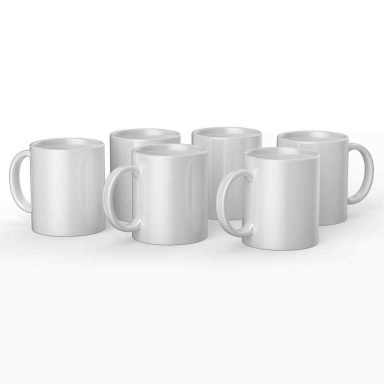 Imagen de 6X Cricut Tazas blancas blancas de