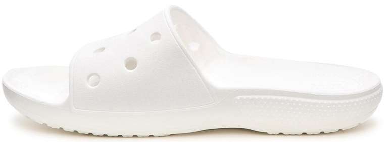 Crocs clásico slide en blanco (algunas tallas)