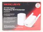 Adaptador de red MERCUSYS MP510 KIT, AV1000 Mbps, 300 Mbps en WiFi