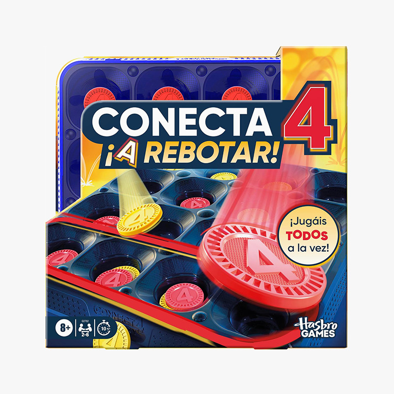 Hasbro Juego de Mesa . Conecta 4 ¡A Rebotar!