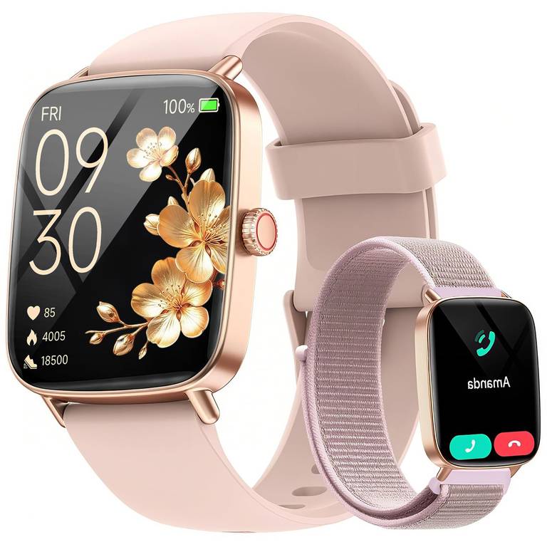 Fitpolo Smartwatch 1,85″ con Llamadas Bluetooth, WhatsApp, Pulsómetro, IP68, Monitor de Sueño y 120 Modos Deportivos