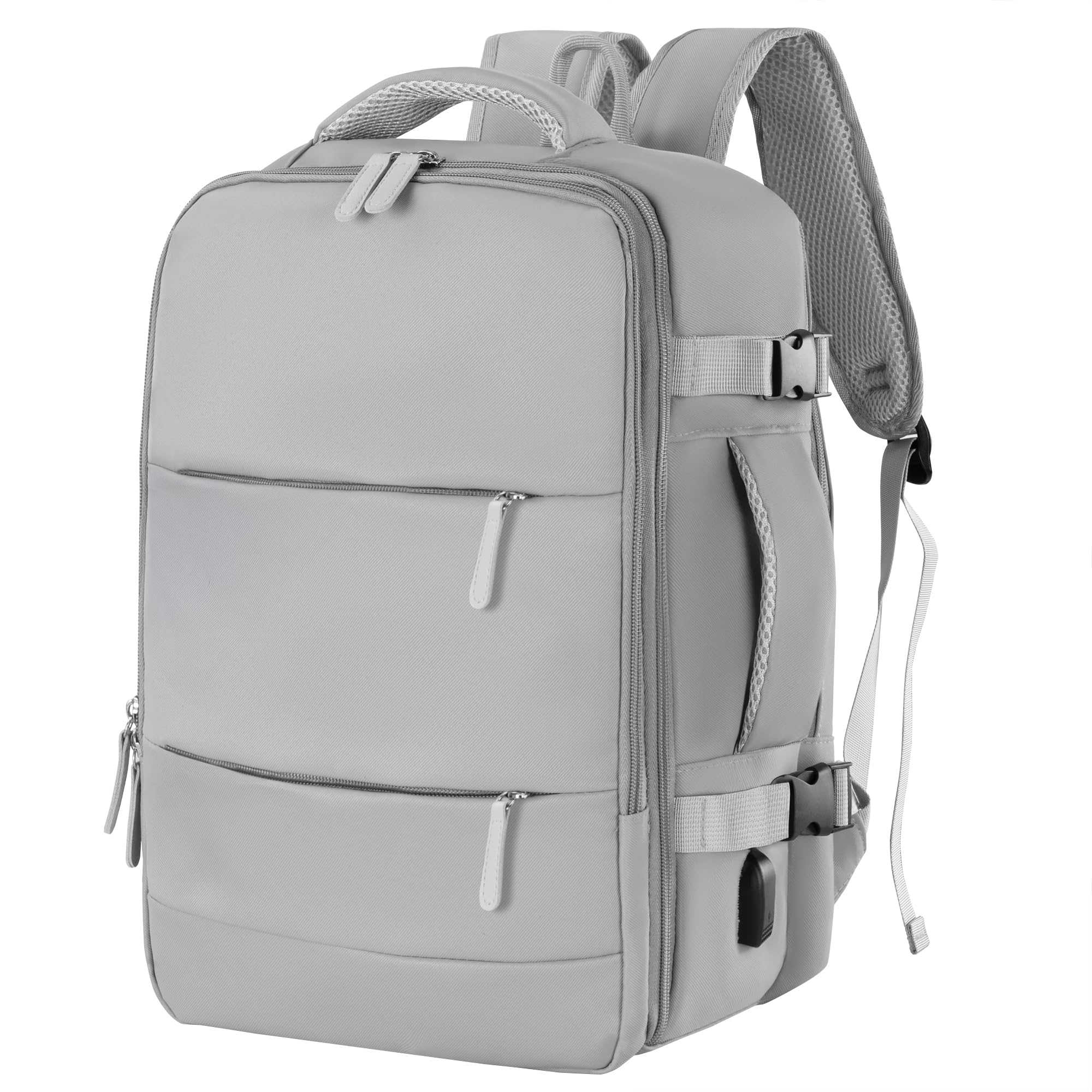 Mochila de Viaje Cabina Avión, Equipaje de Mano Bajo el Asiento, 40x20x25 cm, 20L, para Ryanair, Mochila Portátil, Puerto carga USB,