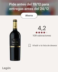Vino Legón Rivera del Duero Premium 2019