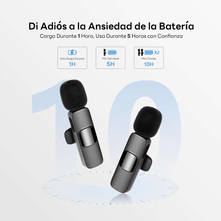 thumbnail image 2 of Mini Wireless Microphone Set For IPhone, Android, IPad, Laptop – 2 Lavalier Mics, 2.4G, USB/Lightning 2 of 5