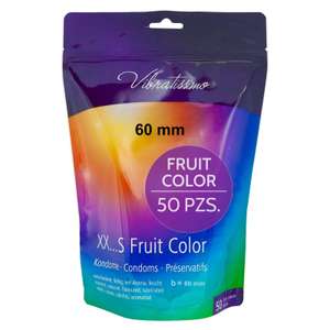 Paquete de 50 Condones Fruit Color I sensitivos y extra húmedos VIBRATISSIMO