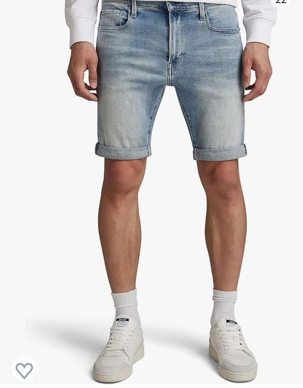 G-STAR RAW Shorts 3301 Slim Denim Pantalones Cortos para Hombre (Varias tallas) 22