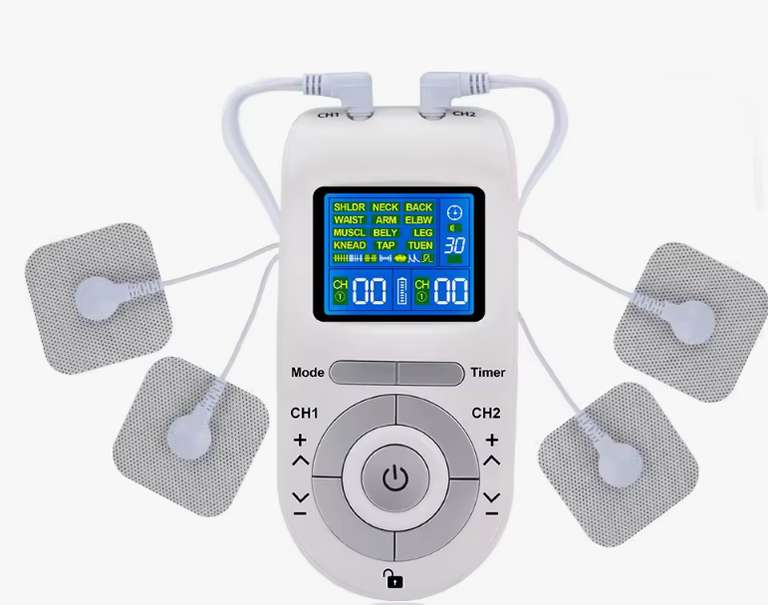 Masajeador Electroestimulador Tens Ems Fisioterapia Portatil