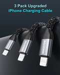 3x Cables Iphone 2M [Certificado MFi]