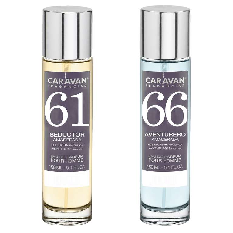 Set de 2 perfumes CARAVAN hombre Nº66 y Nº61 (150ml+150ml)