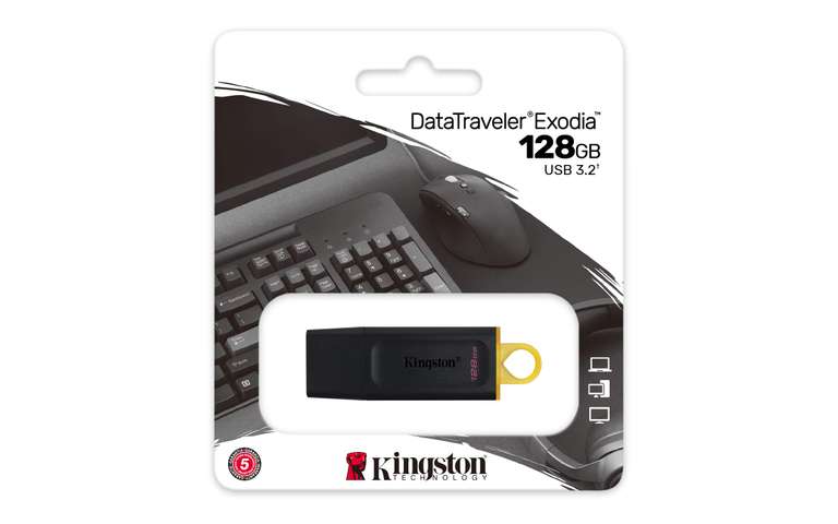 Pen Drive Kingston DataTraveler de 128GB Flash Drive USB 3.2 Gen 1