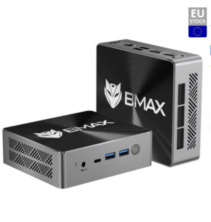 Mini PC BMAX B8 +, i5-12600H , 24 GB LPDDR5, RAM 512 GB SSD, 2.4/5GHz WiFi, BT5.0, 2*HDMI 2.1 + Type-C 4K@60Hz , 2*USB 3.0 2*USB 2.0 1*RJ45