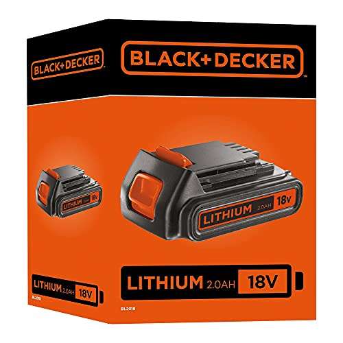 BLACK+DECKER BL2018-XJ - Batería de litio Tipo Carril de 18 V y 2.0 Ah