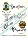 Protos 27, Vino Tinto, Tempranillo, Vino insignia de la bodega, DO Ribera del Duero - botella 750ml