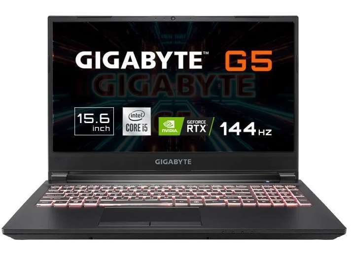 Portátil Gaming Gigabyte G5 i5-11400H / 16GB 3200MHz / 512GB SSD / RTX 3050 / 15.6" IPS 144Hz / FDOS (3050Ti por 826€)