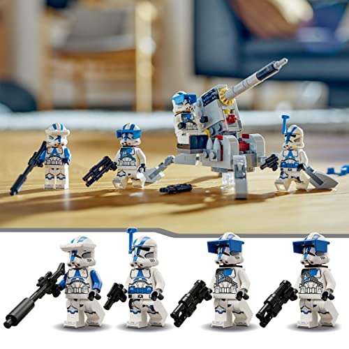 LEGO 75345 Star Wars TM Pack de Combate: Soldados Clon de la 501, Juego de Batalla, Vehículo AV-7