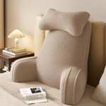 Almohada de lectura estándar para adultos, cojín de espuma viscoelástica para sentarse en la cama, con brazos extendidos