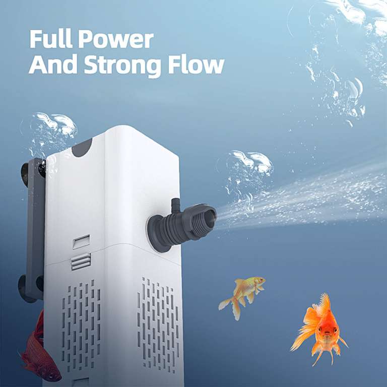 Filtro para acuario interno, de 80-250L, Flujo de Aire Ajustable, silencioso