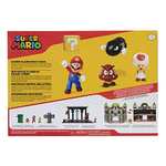 Super Mario - Diorama Multipack Dehesa Bellotera con 4 Figuras y 1 Accesorio.