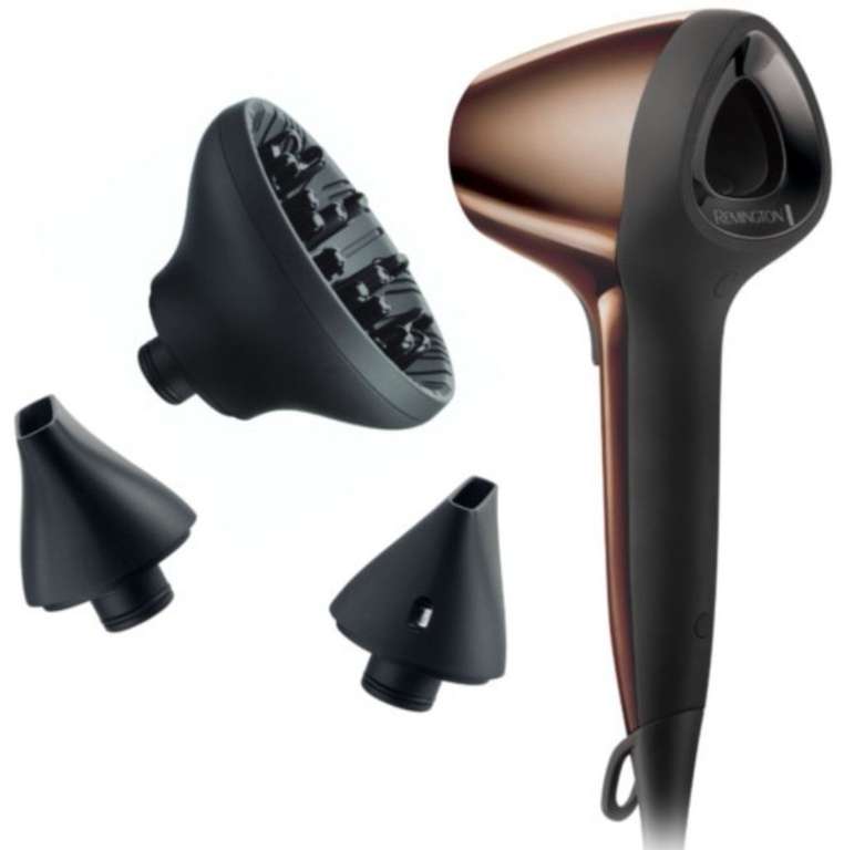 REMINGTON Secador de Pelo Air 3D - Iónico + 2 Concentradores + 1 Difusor,  Flujo de Aire 3D » Chollometro