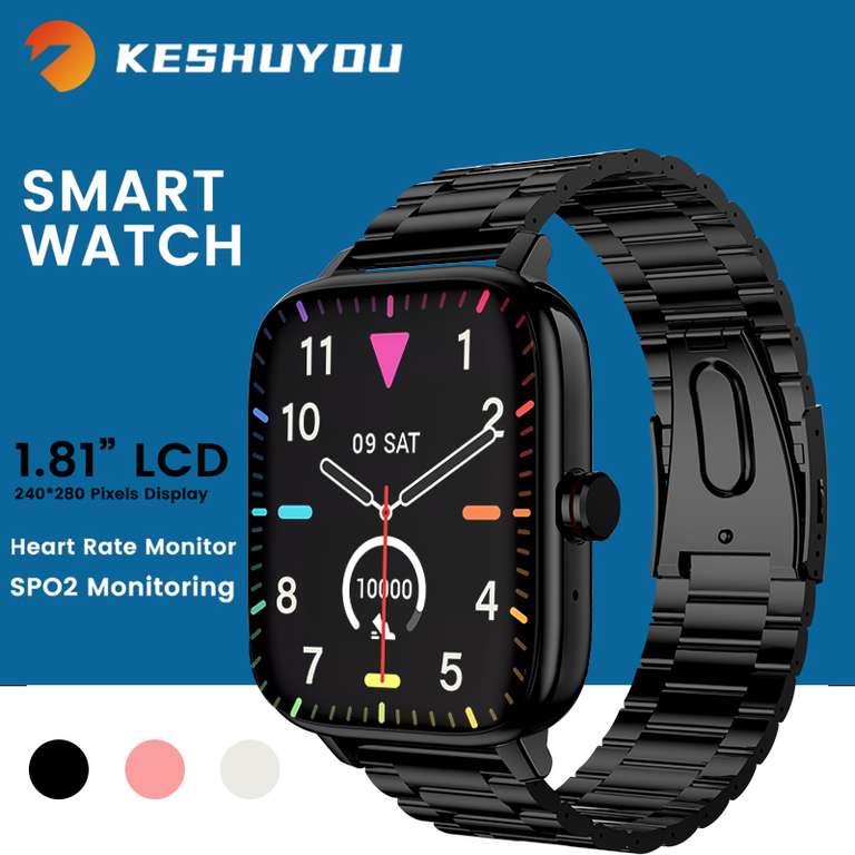 Smartwatch Reloj Inteligente Unisex 1,69 Pulgadas, Android e IOS