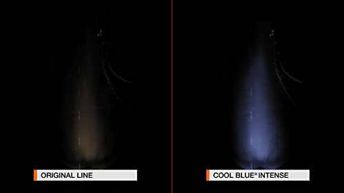 OSRAM COOL BLUE INTENSE H4, +100% más de brillo, hasta 5000 K, lámpara de faro halógena, aspecto LED, caja dúo (2 lámparas)