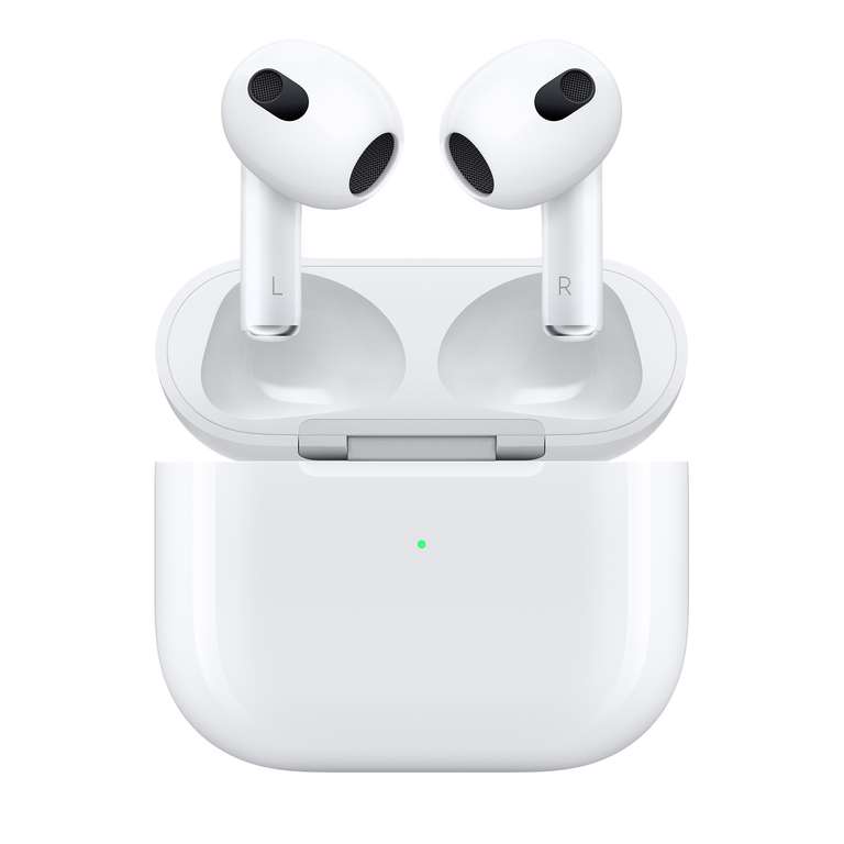 Apple AirPods 3 (2022 3ª gen), Inalámbricos, Bluetooth, Chip H1, Siri, Blanco -- Auriculares Inalambricos Apple
