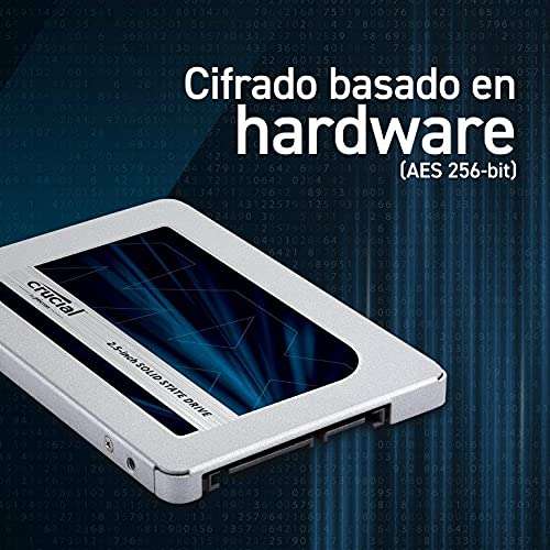 Crucial MX500 4TB 3D NAND SATA de 2,5 pulgadas SSD Interno - Hasta 560MB/s - CT4000MX500SSD1
