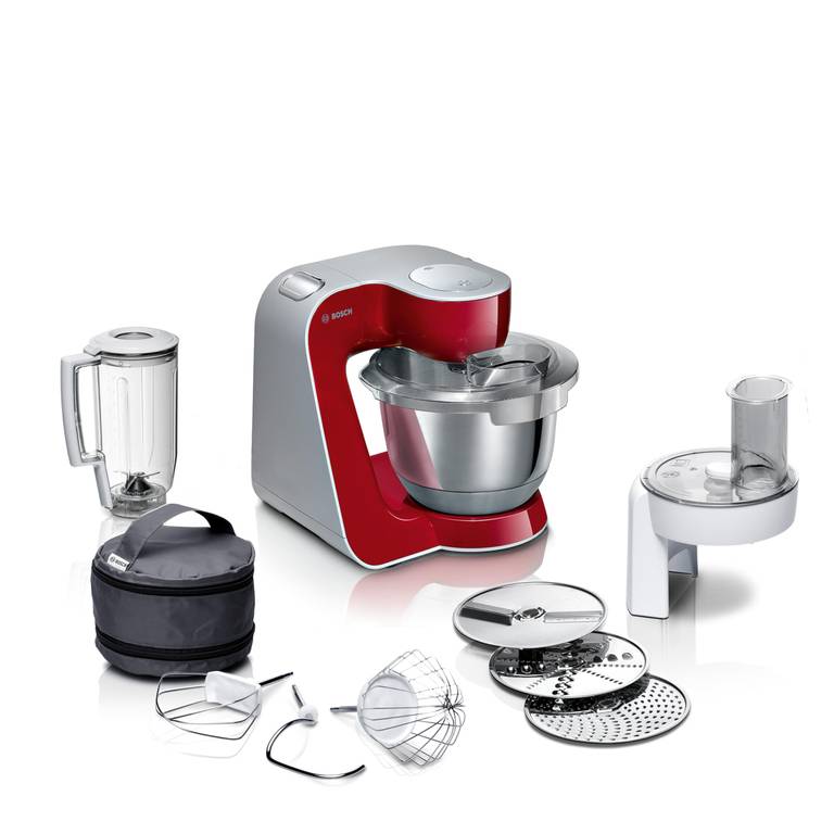 Bosch – Robot de cocina, potencia de 1000 W, 7 velocidades + función Pulse, color rojo, MUM58720 (Reacondicionado-MUY BUEN ESTADO)